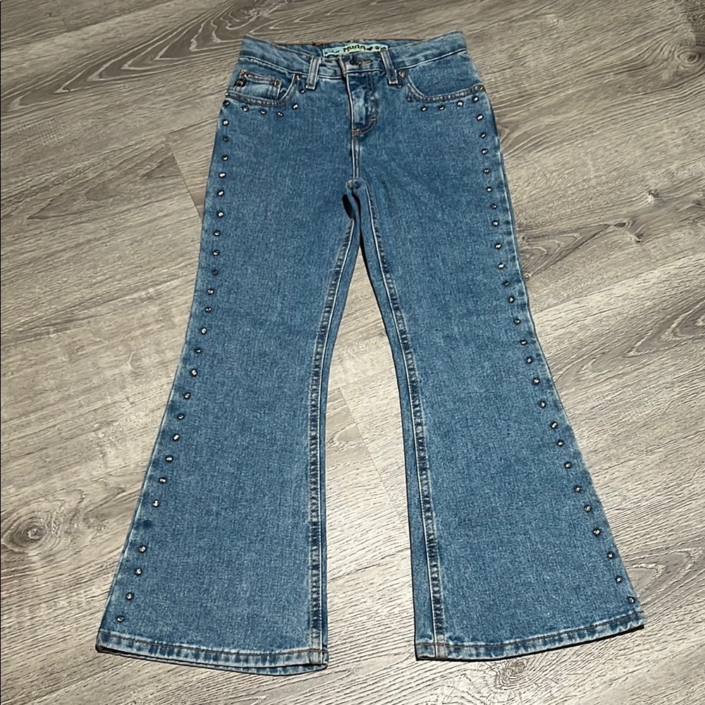 Y2K Mudd Studded Flare Girls Jeans